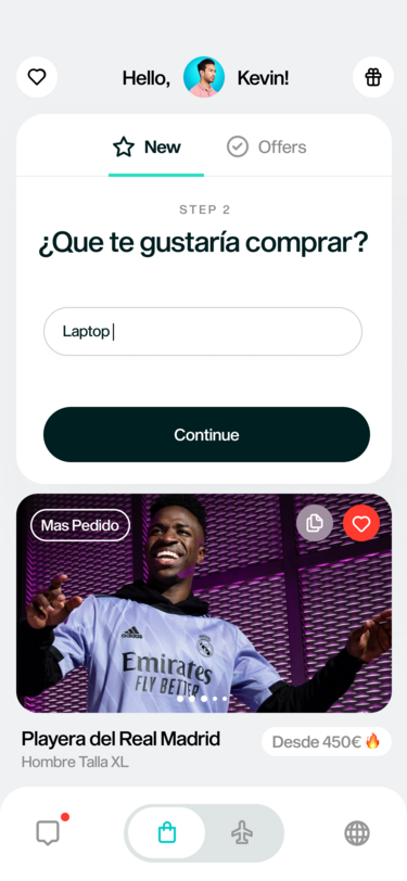 Inicio de BringIt con productos solicitados