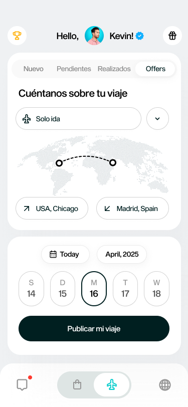 Viajes publicados por viajeros en BringIt